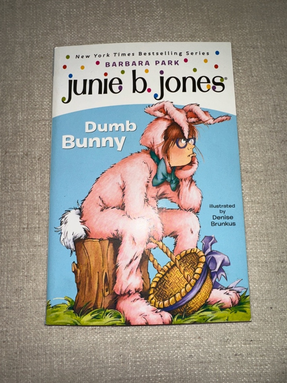 3/$10 junie b. jones: Dumb Bunny - Pink Bunny Cover